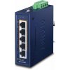 PLANET Technology Planet IGS-504PT v3 Průmyslový PoE switch, 5x 1Gb, 4x PoE 802.3at 120W, -40 až +75°C, dual 48-54VDC, IP30, fanless IGS-504PT