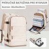Príručná batožina ruksak pre Ryanair Béžovo hnedá