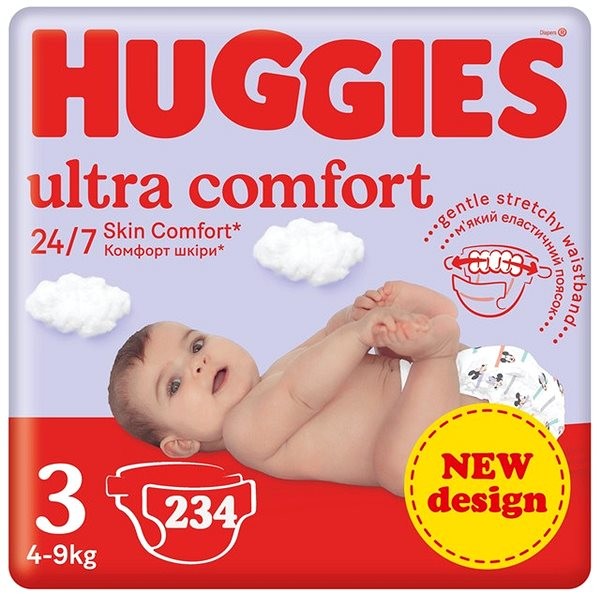 HUGGIES Ultra Comfort Mega 3 234 ks od 56,9 € - Heureka.sk
