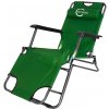 Záhradné lehátko skladacie zelené