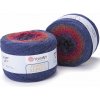 YarnArt Flowers Alpaca 439 Modrá, červená, fialová
