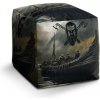Sablio Taburet Kocka Vikingové Loď: 40x40x40 cm