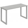 Pracovný stôl UNI O, 140x75,5x60 cm, sivá/sivá