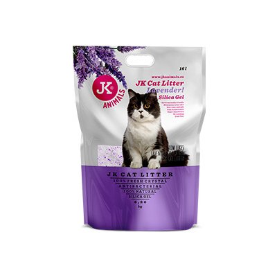 JK Animals Litter Silica gel lavender 6,8 kg 16 l