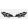 Angeleyes Peugeot 307 predné svetlá čierne Angel Eyes
