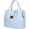 Kožená kabelka 1137 nebesky modrá Made In Italy