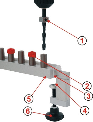 U-M U-M vrtací šablona power drill do plochy 400-12 pdp400