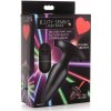 Booty Sparks Laser Heart Medium Anal Plug with Remote Control Black