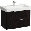 Laufen Spodná skrinka pod umývadlo 80,9 cm, tmavohnedý jilm H4023921102631