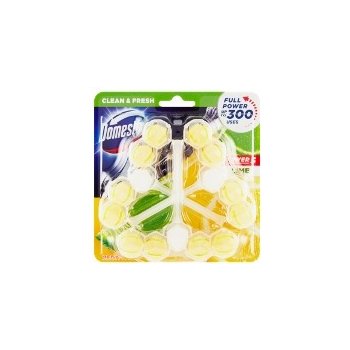 Domestos WC Power 5 tuhý WC blok Lemon 3 x 55 g