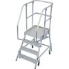 Mobilné schody s plošinou - 4 priečky