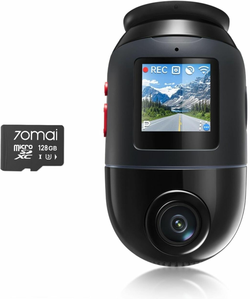 70mai 4K Omni X800: Displej s vysokým rozlíšením zachytáva detaily a poskytuje jasný obraz z auta.
