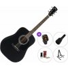 Cort AD810E SET 2 Black Satin Elektroakustická gitara Dreadnought