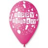 Latexový balónik s potlačou Happy Birthday kocky