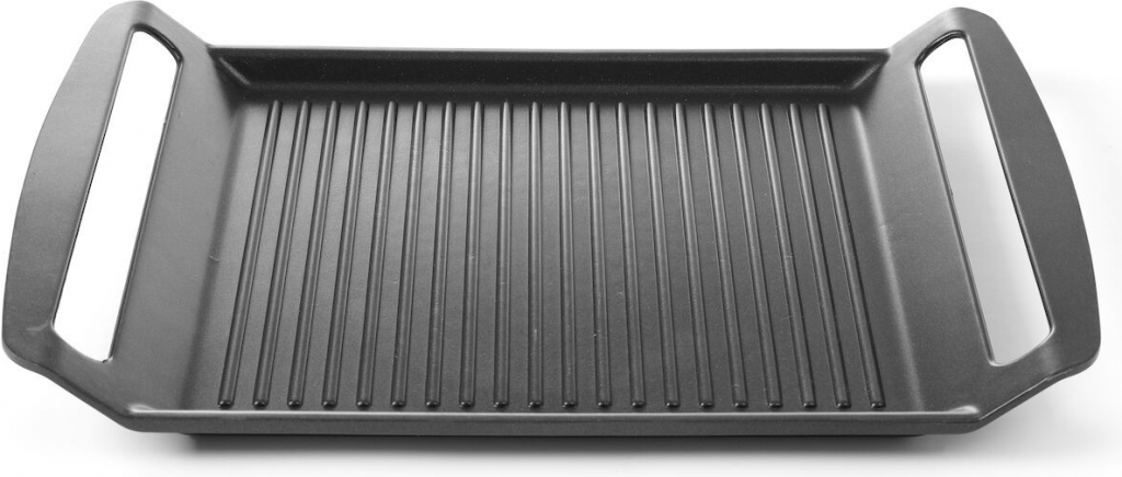 Hendi 629130 Grilovacia platňa pre indukčné sporáky ryhovaná 390 x 260 x 35 mm