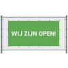 Jansen Display Standardní banner na plot 200 x 100 cm otevřeno holandský zelené, 2000 x 1000 mm