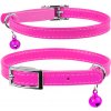 WAU DOG Kožený obojok pre mačku ružový Obvod krku: 17-20 cm, širka: 9 mm