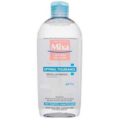 Mixa Optimal Tolerance 400 ml hypoalergenní micelární voda pro zklidnění citlivé pleti pro ženy