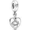 Prívesok Charms Pandora Srdce Priateľstva strieborný