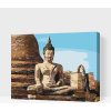 Vymalujsisam.sk Maľovanie podľa čísiel - Socha Budhy Veľkosť: 30x40cm, Rám: Na plastovej doske