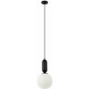 ITALUX PND-02340-1M-BK Aldeva závesné svietidlo 1xE27 D200mm čierna, biela