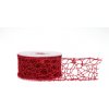 Dekorativní stuha Big spider glitter 5cm x 9,1m 1-BORDÓ