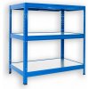 Kovový regál do technickej miestnosti Biedrax 50 x 60 x 90 cm, modrý - 3 police pozink