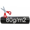 Extra pevná mulčovacia textília 80g, 1,6m, metráž (Netkaná mulčovacej textilia)