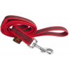 Firedog Pogumované vodítko 20 mm 1,2 m s rúčkou červené