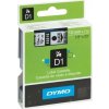 DYMO páska D1 12mm x 7m, čierna na priehľadnej S0720500
