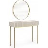 Bograt toaletný stolík Nicole so zlatým zrkadlom 80 cm kašmír zlaté nožičky