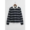 POLOKOŠEĽA GANT SHIELD STRIPED RUGGER EVENING BLUE