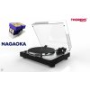 Thorens TD 402 DD + Nagaoka MP-200 - gramofonový přístroj s přímým pohonem - černý