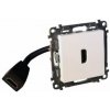 LEGRAND VALENA LIFE Predkonektorovaná zásuvka HDMI V1.4 biela