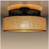 Belis | Stropné svietidlo BOHO 1xE27/60W/230V pr. 40 cm čierna/ratan | BE0919