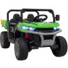 Elektrické detské auto pick-up 4x4 so sklopnou korbou, diaľkovým ovládaním a LED – zelené