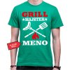 Fajntričko Tričko - (Vlastné meno) - Grillmajster, Farba zelená, Strih/ Variant Pánsky/UNISEX