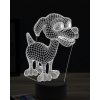 Beling 3D lampa, Happy cartoon dog, 16 farebná, PS23
