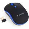 GEMBIRD myš MUSW-4B-03-B, čierno-modrá, bezdrôtová, USB nano receiver