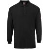 PORTWEST Polokošile Flame Resistant Anti-Static FR10, dlouhý rukáv POR-FR10BKRM M Černá