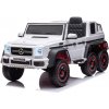 LEAN CARS ELEKTRICKÉ AUTÍČKO MERCEDES G63 6x6 - BIELE - MOTOR 6X45W - BATÉRIA - 12V10AH - 2022