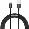 Baseus CALYS-C01 Superior Fast Charging Datový Kabel USB to Lightning 2.4A 2m Black (Pošk. Balení)