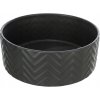 Jedna keramická miska Trixie, čierna, 0,4 l