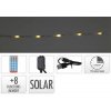Svetlo 240 LED, 12m, reťaz, teplé biele solár. s časovačom, s funkciami