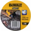 Dewalt DT43972 rezný kotúč na nerez a oceľ 125 x 1mm ( 10ks v plechovke )