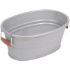 Kinekus Nádoba plastová 12L, strieborné, oválne, 
