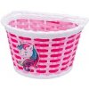 Košík na riadidlá, detský plastový, ružový Unicorn