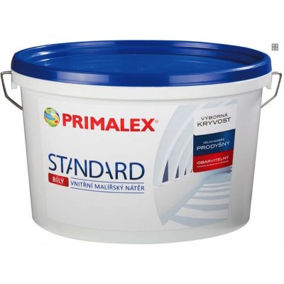 PPG Primalex Standard 7,5 kg (Bílá malířská barva na stěnu vhodná do technických prostor a průmyslových objektů, )