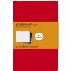 Moleskine Ruled Cahier L - Red Cover (3 Set)