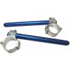 ACCOSSATO CNC-worked clip-ons ACCOSSATO CP004 with metal clamp composed of 2 half-rings 10 degrees inclination, blue